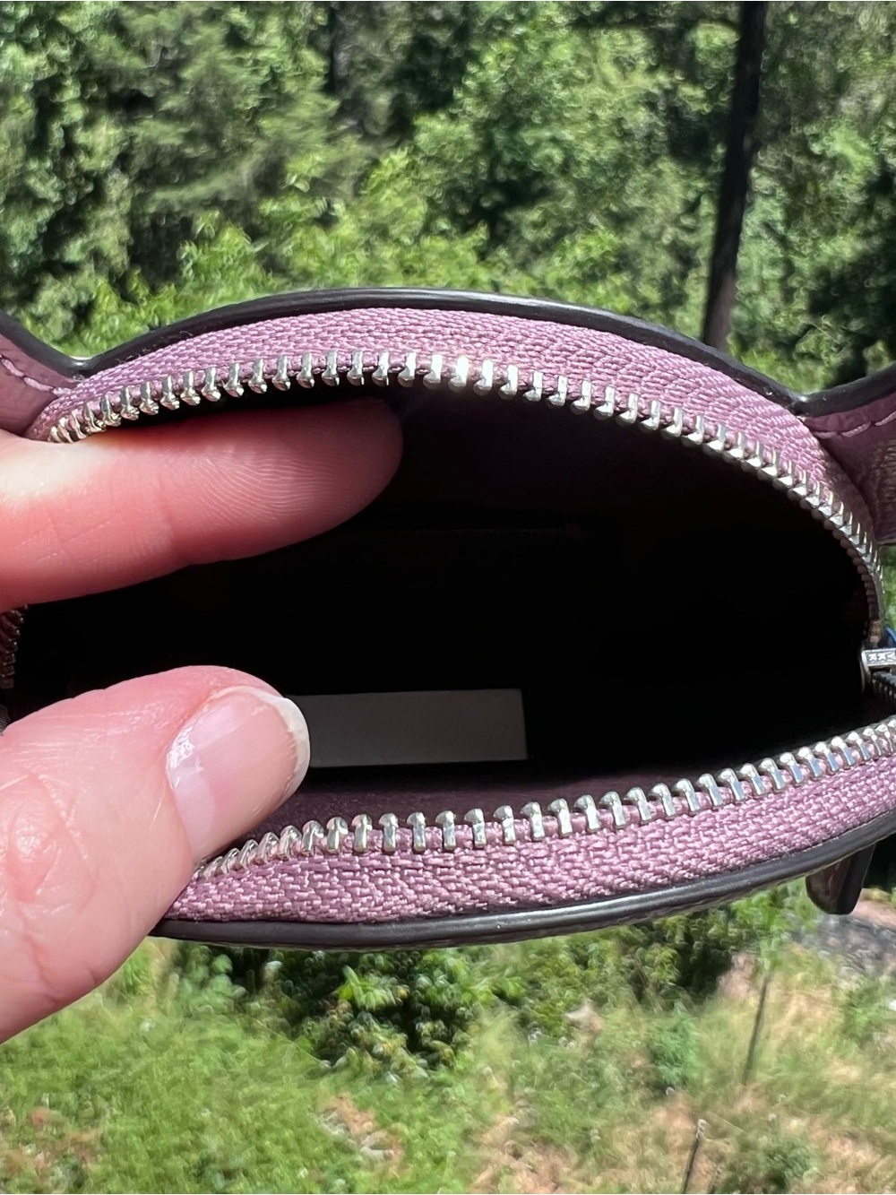 COACH Halloween Purple Bat Coin Case Pouch Wallet New with Tags AUTHENTIC - Picture 8 of 10